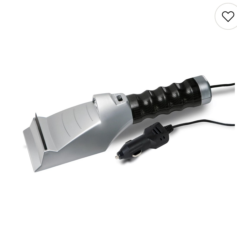 NWT SMARTGEAR SILVER/BLACK LIGHT UP HEATED ICE SCRAPER